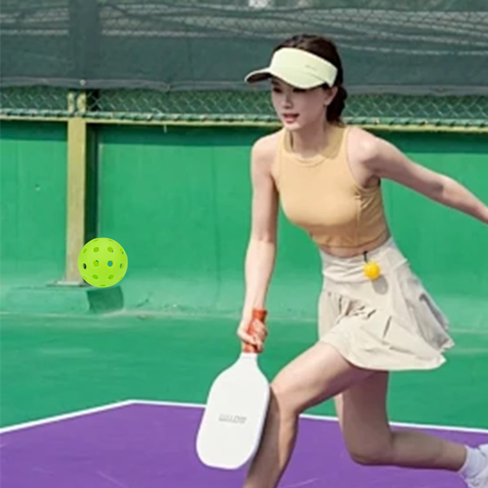 Pick Ball 74mm With 40 Holes Plastic PE Hard Outdoor Weifu Hole