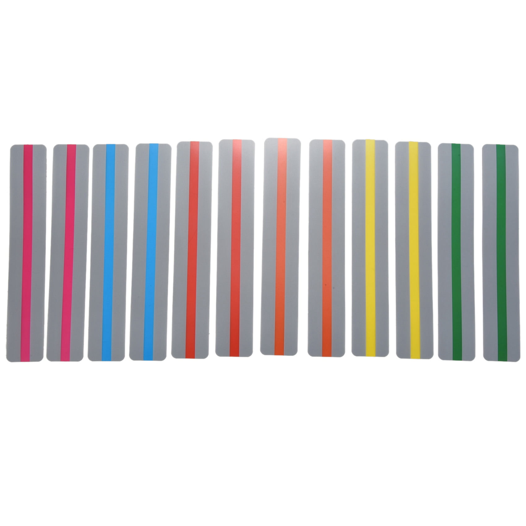 12pcs guided reading strips highlight strips colored overlay bookmarks