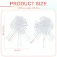 thumbnail image 2 of Large Gift Bow 7.5x5.9 Inch, 10 Pcs  Pull Bows for Gift Wrapping Present Wedding Valentine's Day, White, 2 of 7