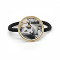thumbnail image 1 of Animal Coloré Chat Photo Photo Argent Métal Cheveux Cravate et Bande de Caoutchouc Coiffure, 1 of 3