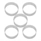 thumbnail image 2 of 10 Piezas de 6 cm de Anillo Circular para Tarta, Pizza, Postre, Bricolaje, Moldes de Acero Inoxidable con Perforación para Tartas, Pasteles, Mousse, Herramientas para Hornear, 2 of 5