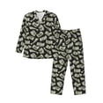 thumbnail image 1 of Balery Dollar Pijama para Hombre de Dos Piezas con Manga Larga, Conjunto de Dormir y Descanso Suave con Bolsillos-Small, 1 of 7
