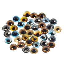 40 Pieces 10mm Glass Doll Eyes, Colorful Round Eyeballs for DIY Crafts, Jewelry Making, and Doll Accessories