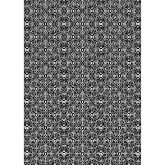 Ahgly Company Machine Washable Indoor Rectangle Transitional Gunmetal Gray Area Rugs, 3' x 5'