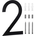 thumbnail image 1 of shiyou-10 Inch Large house Numbers for Outside Modern,Metal House Numbers Black Address Numbers For House Matte Black Floating Mount And Flush Mount Aluminum Home Address Numbers 2, 1 of 4