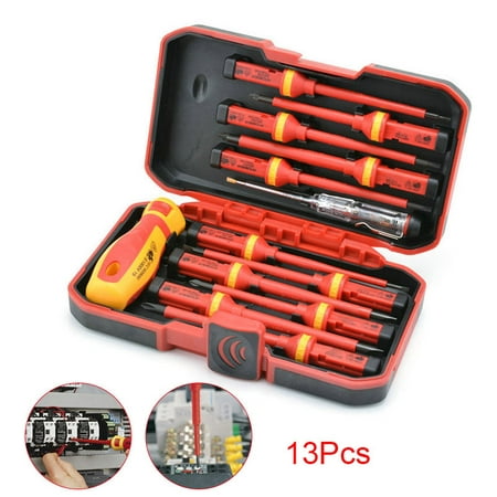 

13Pcs/set Electricians Insulated Electrical Hand Screwdriver Kit for 1000V Power