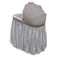 thumbnail image 5 of Badger Basket Wishes Oval Baby Bassinet - Full Length Skirt - Gray/Lantern, 5 of 11