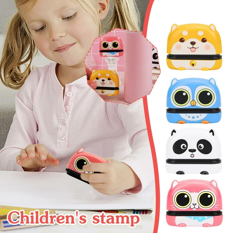AUsagg Cute Name Stamp Paints Personal Student Child Baby Clothing  Kindergarten Name Engraved Seal Non-fading Waterproof Cartoon N0J9 