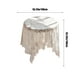 thumbnail image 4 of Mantel rústico de encaje para mesa de centro, funda decorativa para mueble de TV, funda para armario, funda para zapatero, mantel de malla tipo toalla., 4 of 7