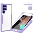 thumbnail image 3 of Funda de cuerpo completo para Samsung, carcasa protectora frontal y trasera de lujo, transparente, 360, para S24 S23 S22 Ultra S21 FE Plus A53 A52 A32 A34 A13 A23 A54 5G, 3 of 5