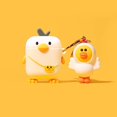 thumbnail image 3 of Compatible con Airpods Case, silicona 3D Animal Cute Penguin Chicken Duck Reindeer Piggy Fun Cartoon Character Airpod Cover (AirPods 1,2, Chicken with Bag) JAMW Sencillez, 3 of 5