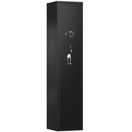 SUXXAN Quick and Easy Access Fingerprint Rifles 5 Gun Rifles and 2 Pistol Cabinet Safe for Home Firearm Gun Security Safes with Built-in Small Cabinet thumbnail