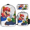thumbnail image 1 of Pixel Plumber Adventure Game Backpack Learning Legend Bookbag with Heroic Lunch Companion, 1 of 5