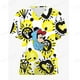 thumbnail image 2 of Disney Mickey Mouse cartoon print spa uniform beauty salon pet shop uniform fashion slim top scrub women's lab coat5XL Gao Jinjia LED, 2 of 2