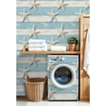 thumbnail image 4 of Coastal Peel and Stick Wallpaper Starfish Wooden Blue White Beach Style Contact Paper 17.7in x 9.8ft Wallpaper Removable Self Adhesive Wall Paper for Bedroom, 4 of 8