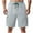 Gray, variant on Coorders George Men's Casual Cargo Shorts, Classic Relaxed Drawstring Stretch Elastic Waist Beach Shorts with Pockets, Black, S