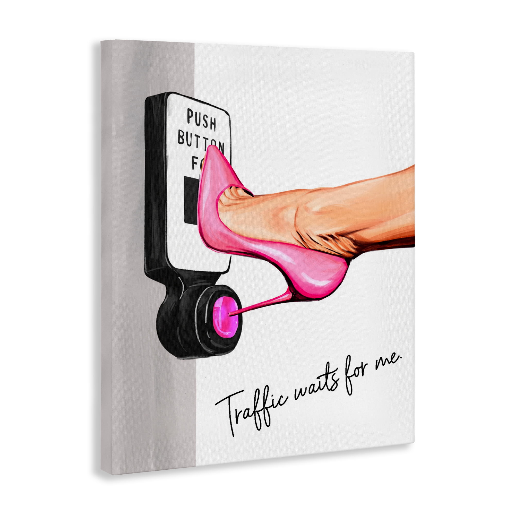 Traffic Waits for Me Heels Canvas Wall Art, design by Ziwei Li