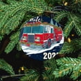 thumbnail image 5 of Christmas Ornament Personalized Firetruck Christmas Tree Ornaments Gifts for Fireman Holiday Ornament for Home Christmas Tree Decor for Woman Friend Birthday, 5 of 5
