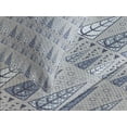 thumbnail image 4 of Ambesonne Winter Quilted Bedspread Set 3 Pcs, Triangular Pine Trees, Queen Size, Taupe Slate Blue Sage, 4 of 5