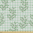 thumbnail image 2 of Floral Sofa Upholstery Fabric by the Yard, Botanical Twig Branches Gardening Foliage Growth Natural Plants Pattern, Decorative Fabric for DIY and Home Accents, Jade Green and Coconut by Ambesonne, 2 of 5