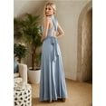 thumbnail image 4 of Women's Foldable Bridesmaid Dresses Wedding Infinity Dresses Multiway Dress Twisted Wrap Dresses, 4 of 6