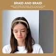 thumbnail image 3 of MasteelfCA 1PC Hand-woven Two-strand Twisted Braid Hairband Retro Stylish Headband Decor, 3 of 7