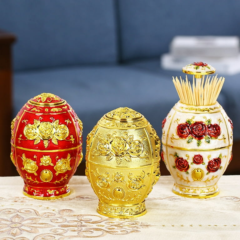Gold toothpick holder deals
