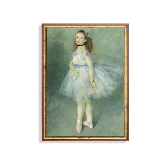 Vintage Ballerina Art Poster Antique Ballet, Girl Room Decor Home Decor, 8x12 UNFRAMED