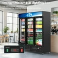 thumbnail image 5 of Ecojoy 56 Cu Ft Commercial Display Fridge for Beverage,3 Glass Door Upright Refrigerator Merchandiser with Front LED Light, 5 of 7
