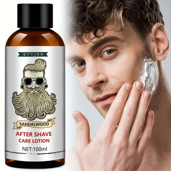 EARKITY Man After Shave Balm, Post Shave Care Treatment, Aftershave Lotion Cream for Men, Hydrate, Soften, Soothe Irritated Skin, Razor Bumps on Face, 100ml