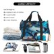 thumbnail image 4 of Easygdp Blue Iceberg Leaf Wolf Bolsa de Gimnasio, Bolsa de Viaje Duffel, Bolsa de Fin de Semana con Compartimentos, Bolsa de Mano para Noche, 4 of 5