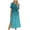 Blue, variant on Beach Dresses for Women, Women's Casual Summer Dress Spring Short Sleeve Dress With Pockets Beach A Line Casual Dress