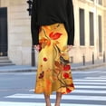 thumbnail image 2 of TaTaai Women's Versatile Printed Midi Skirt with Side Zipper, Breathable Lightweight Material, and Easy Casual Style Gift, 2 of 7