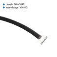 thumbnail image 2 of Uxcell 30AWG Stranded Wire Hookup 50M/164ft Black, Electrical Wire UL1007 Spool, 2 of 6