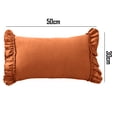 thumbnail image 2 of ENTASSER Lotus leaf pillow cover-small fresh suede pillow coverred30*50cm, 2 of 5