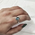 thumbnail image 6 of Natural Blue Topaz Ring, AAA Quality Blue Topaz Gemstone Ring, December Birthstone, Adjustable Tiny Ring, Toe Ring, 925 Sterling Silver, Womens Ring, Christmas, Twisted Boho Ring, Handmade Jewelry, 6 of 9
