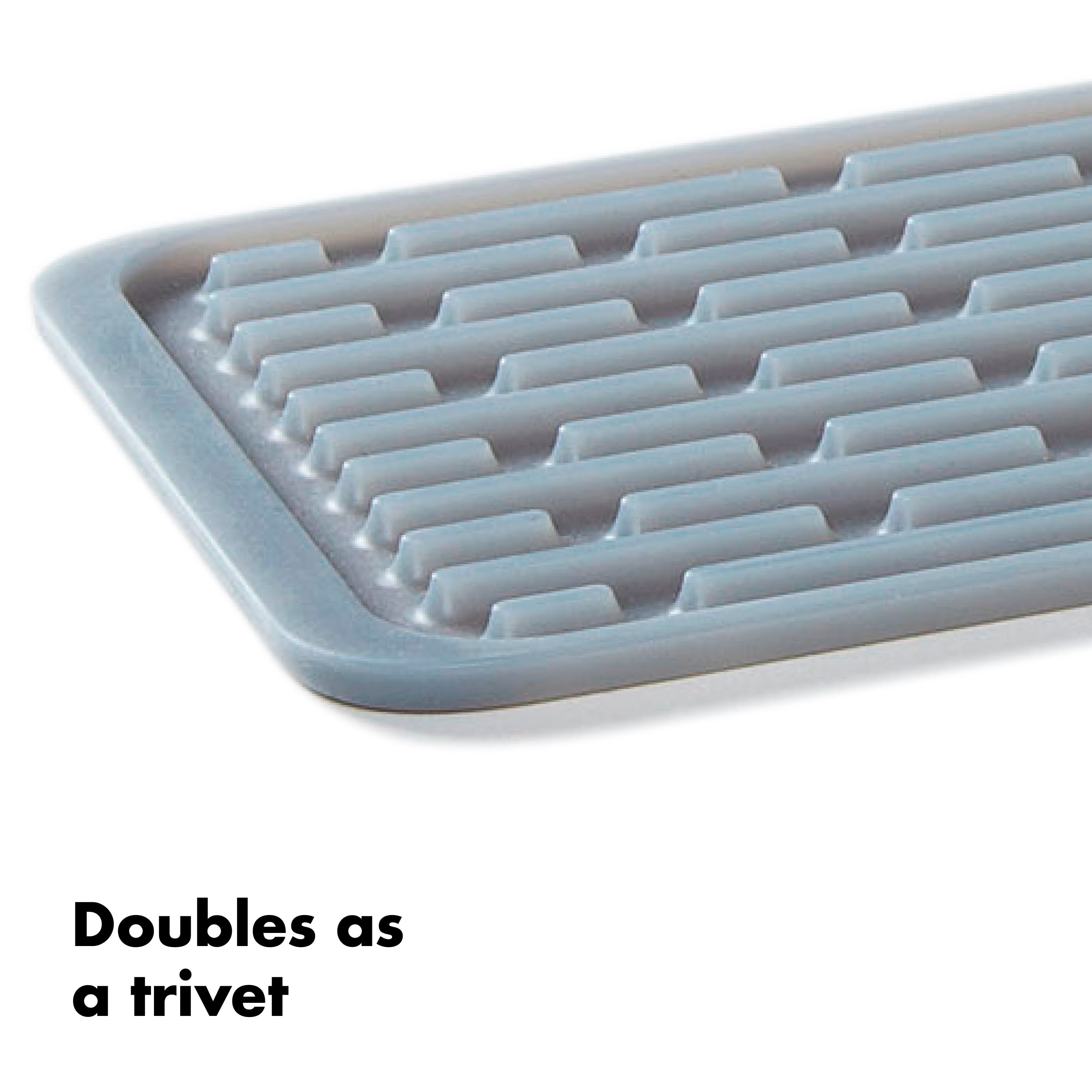 OXO Silicone Wine Glass Drying Mat, 16.6-In x 6-In, Gray