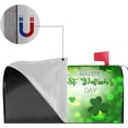 thumbnail image 5 of Happy St Patricks Day Mailbox Covers Magnetic Standard Size 18 X 21 Inch Green Shamrock Mailbox Wraps Mailbox Decals Post Letter Box Cover for Holiday Garden Yard Decor, 5 of 6