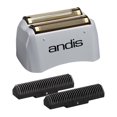 thumbnail image 1 of Pro Shaver Replacement Foil And Cutter - Compatibles With Andis Models, Super Soft Gold Titanium Cutters, 1 of 3