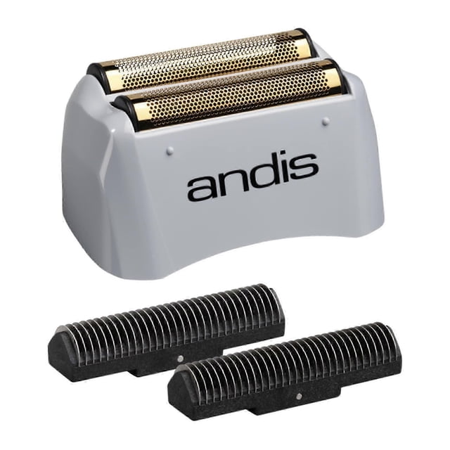 Pro Shaver Replacement Foil And Cutter - Compatibles With Andis Models, Super Soft Gold Titanium Cutters