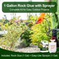 thumbnail image 2 of Cola para Piedras Teexpert para Paisajismo con Rociador - Adhesivo Fuerte de 3,78 litros para Grava y Piedras en Senderos, Jardines, Patios y Entradas, 2 of 9