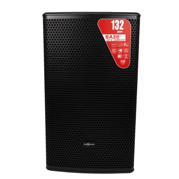Bafle Audiocenter SA312+ 12" LCD Activo Clase D 2000w 132dB