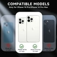 thumbnail image 2 of HAHDAXIA for iPhone 14 Pro Max/ iPhone 14 Pro Camera Lens Protector, 9H Tempered Glass [Anti Scrach] [Ultra HD] Metal Individual Ring Camera Screen Protector Cover [Installation Tray][Removal, 2 of 7