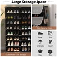 thumbnail image 5 of Barara King Shoe Rack, Shoe Organizer, Storage Shoe Shelf, 12-Cube 48 Pairs Portable Shoe Shelves with Hook-Black, 5 of 8