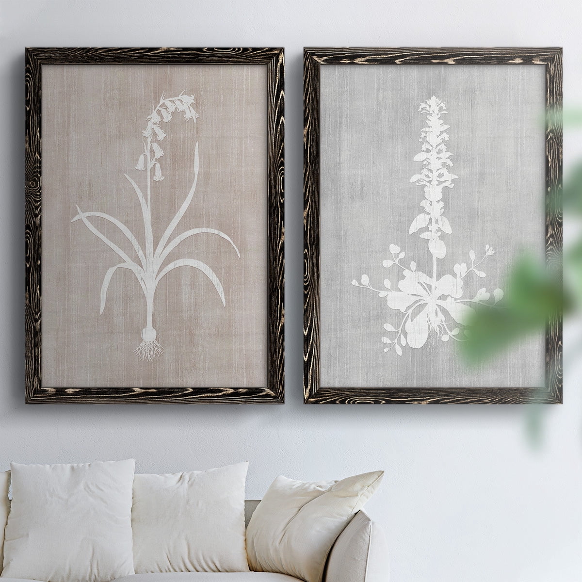 Botany Beauty I - Premium Framed Canvas 2 Piece Set - Ready to Hang