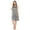 Gray, variant on Casual Nights Women's Tricot Sheer Lace Sleeveless Nightgown