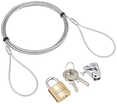 Sanwa Supply SLE-2L-2N Small Padlock - E-Security Lock For Computers, Laptops & Equipment