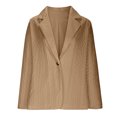 thumbnail image 3 of Womens Jackets Lightweight Trendy Spring Blazers for Women Business Casual Outfits for Work Khaki XXL, 3 of 5