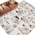 thumbnail image 2 of Rectangle Area Rugs 8 x 10 Ft, Vintage Rooster Farmhouse Non-Slip Residential Carpet, Grey Farm Animals Indoor Crawling Mats Runner Rugs for Living Room/Dining Room/Bedroom, 2 of 9