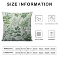 thumbnail image 5 of JEUXUS Smooth Pillowcase, Soft Pillow Covers, Luxury Cozy Pillow Cases with Hidden Zipper, Watercolor Sage Green Leaf Pillowcase, 5 of 5